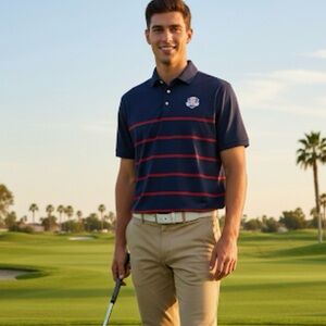 RLX Ralph Lauren NWOT US Ryder Cup Classic Fit Polo Shirt S Blue